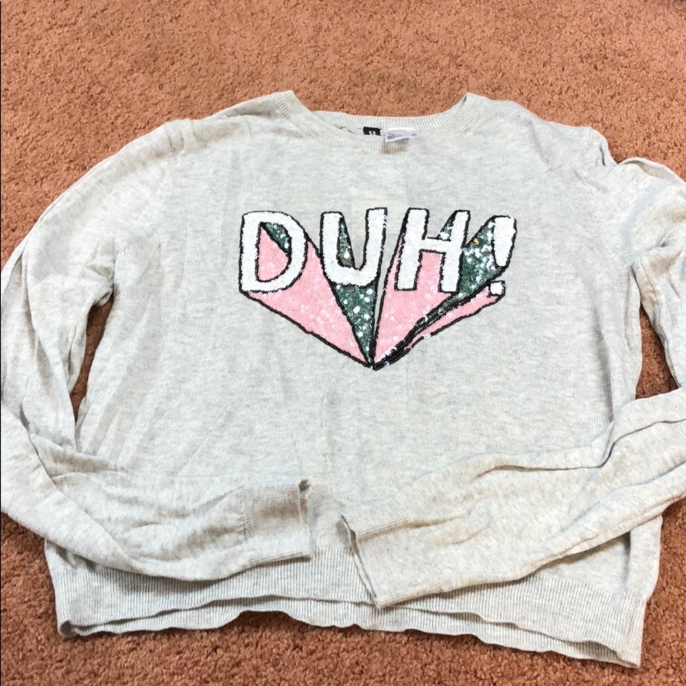 Lightweight Long-sleeve “Duh” Top